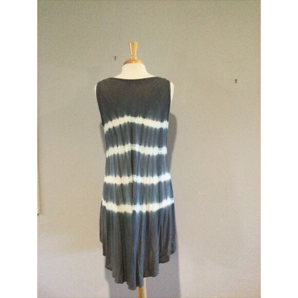 Zuriet Beaded Grey & White Tunic/Cover Up/Mini Dress Free Size - Picture 7 of 16